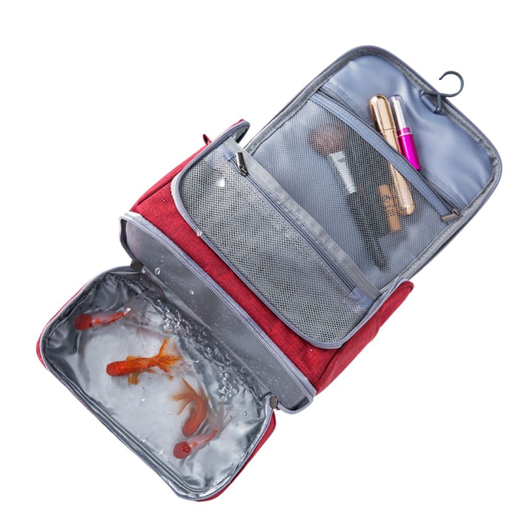 کیف لوازم بهداشتی سفری مدل صندوقی طرح TRAVEL BAG کد M125 — تصویر ۳