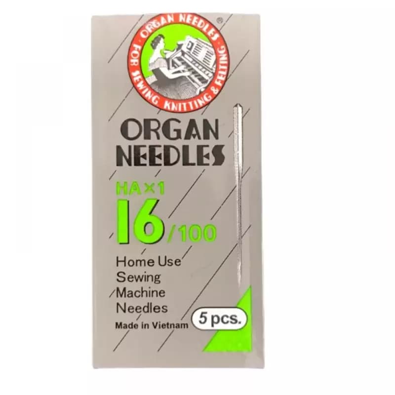 سوزن چرخ خیاطی خانگی شماره 16 ویتنام جلد طوسی (10بسته 5عددی)