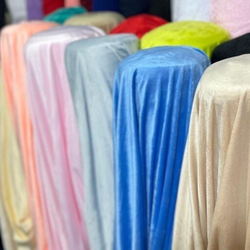 پارچه مخمل خیلی نازک توشکا رنگی ( بسته 1 متری)
