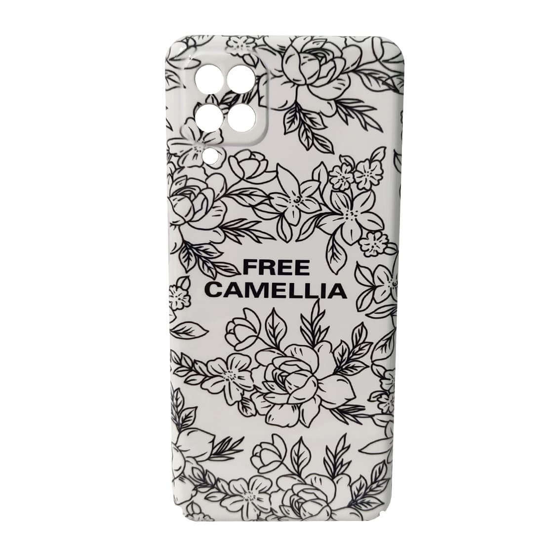 کاور کد 1236 مناسب برای گوشی موبایل سامسونگ Galaxy A12 طرح گل کاملیا