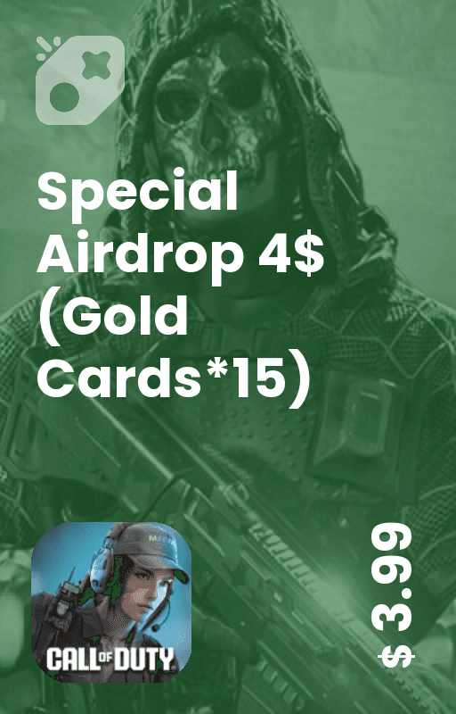 Special Airdrop 4$ (Gold Cards*15)