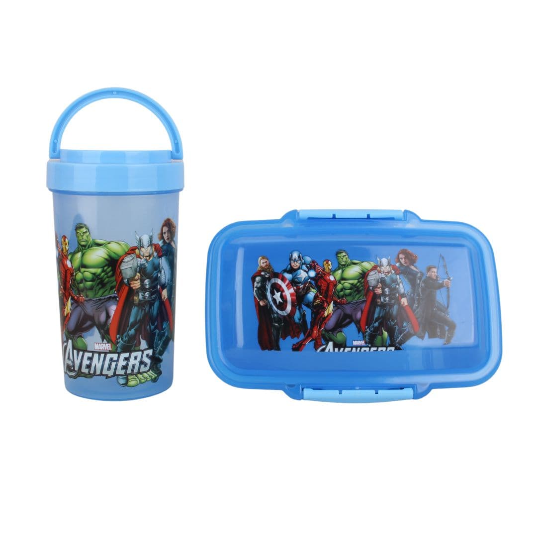 ست ظرف غذا و لیوان مدل Avengers کد W12
