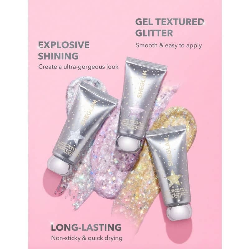 ژل گلایتر بدن شیگلم SHEGLAM مدل Party Starter رنگ FEELIN’ EXTERA — تصویر ۶