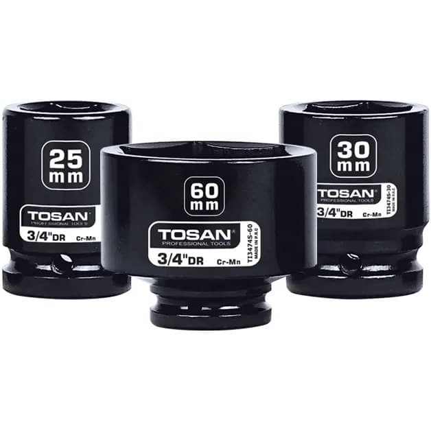 بکس فشارقوی کوتاه درایو 3/4 اینچ سایز 65 کد TI3474S-65 توسن — تصویر ۲
