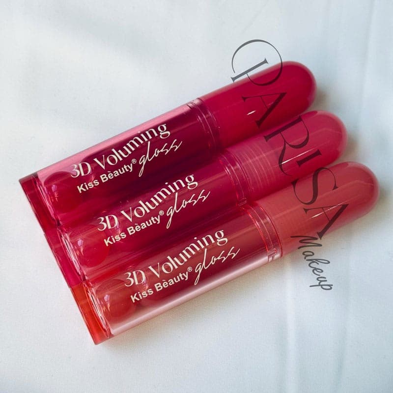 لیپ گلاس آینه ای حجم دهنده لب Kiss Beauty مدل 3D Voluming(کد 71020) — تصویر ۵