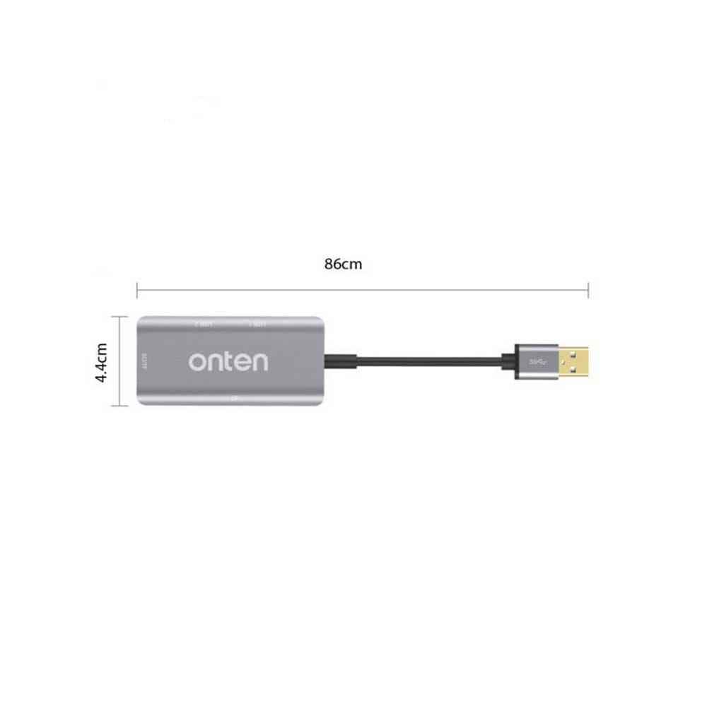 هاب و رم ریدر USB 3.0 اونتن مدل ONTEN OTN-8107 — تصویر ۳