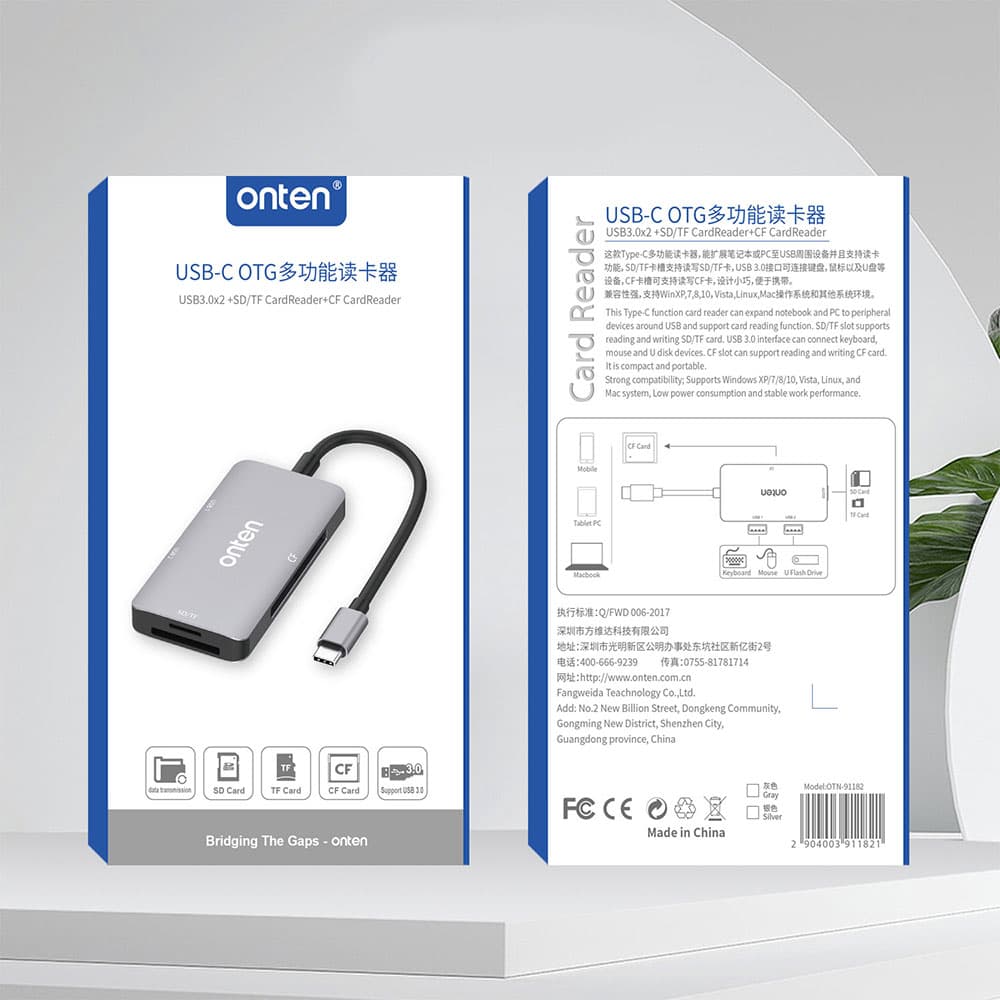هاب تایپ سی اونتن مدل ONTEN OTN-91182 — تصویر ۳