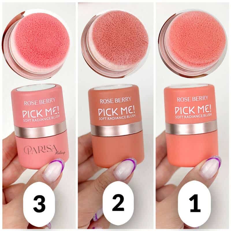 رژگونه پودری Rose Berry مدل !pick me — تصویر ۲