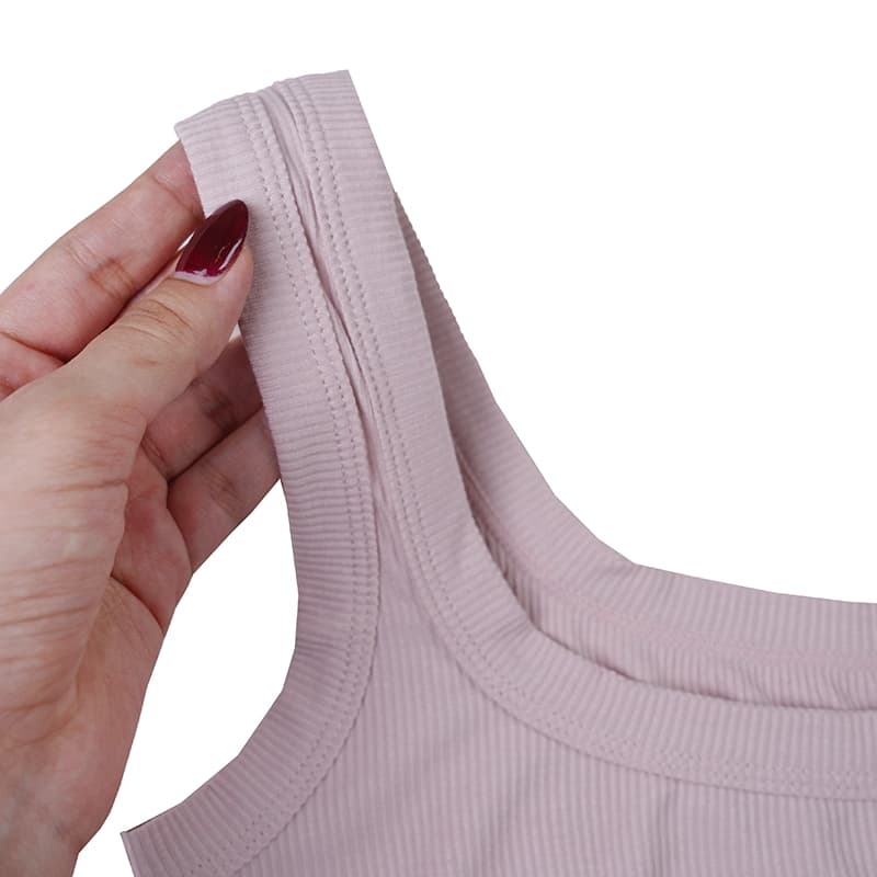 تاپ کراپ رکابی زنانه بندی ساده — تصویر ۶