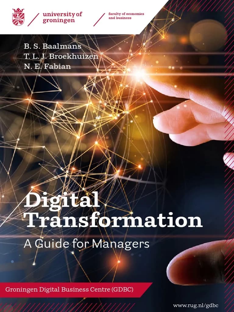 کتاب Digital Transformation: A Guide for Managers (تحول دیجیتال: راهنمای مدیران) نسخه انگلیسی PDF | بی. اس. بالمانس