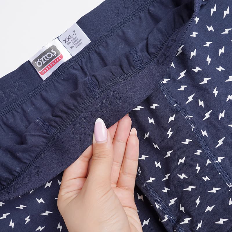 شورت مردانه پادار طرح رعد و برق برند اوزتاش — تصویر ۲