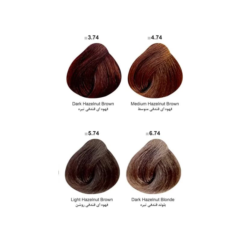 رنگ مو دوماسی Domacy ـ سری فندقی Hazelnut — تصویر ۲