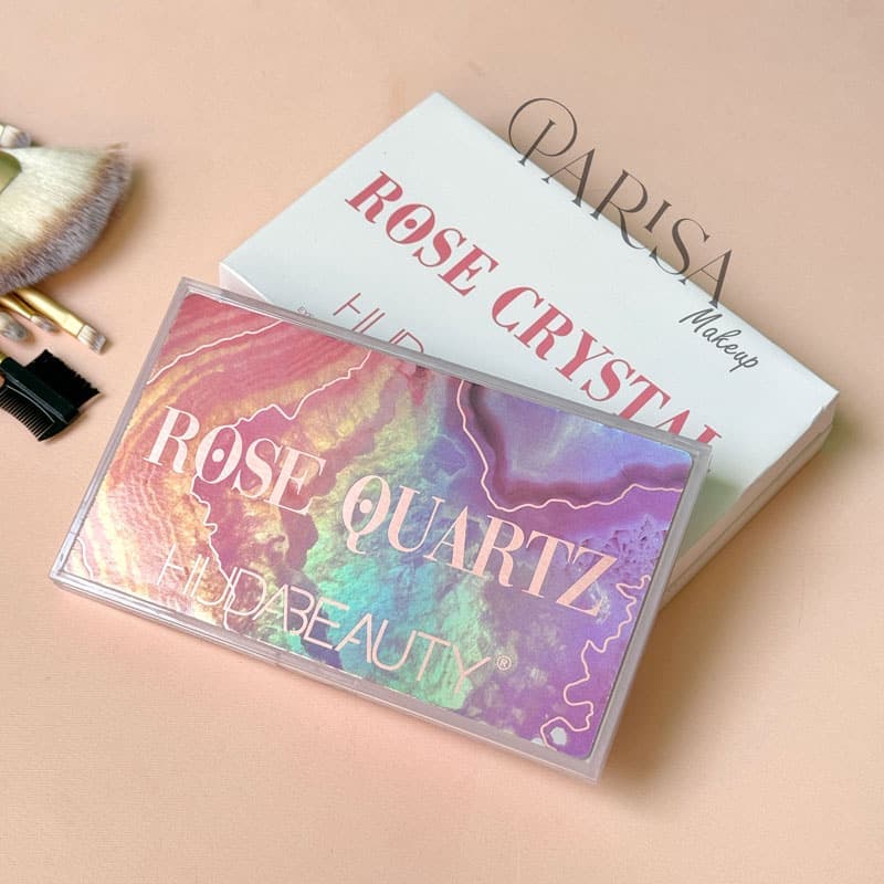 پالت سایه 18 رنگ هدی بیوتی مدل Rose Crystal — تصویر ۳