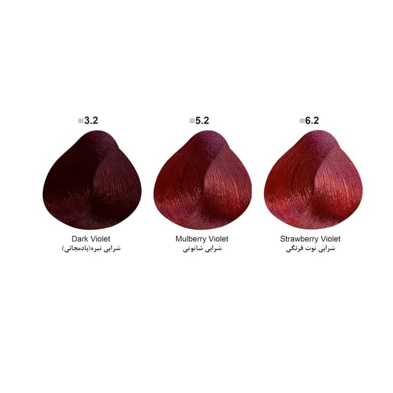 رنگ مو دوماسی Domacy ـ‌ سری شرابی Violet — تصویر ۲