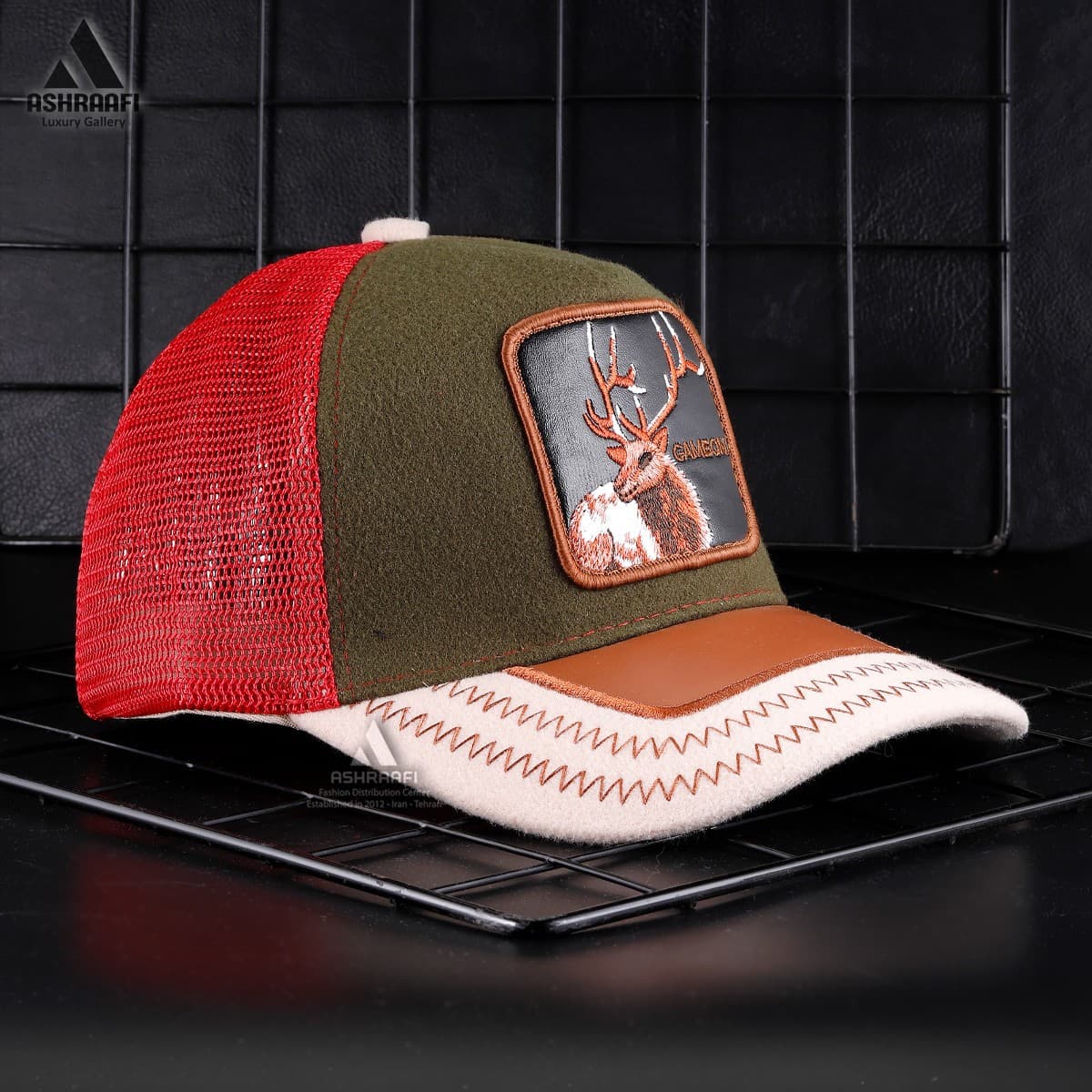 کلاه گورین طرح گوزن Trucker Cap HA39 — تصویر ۳
