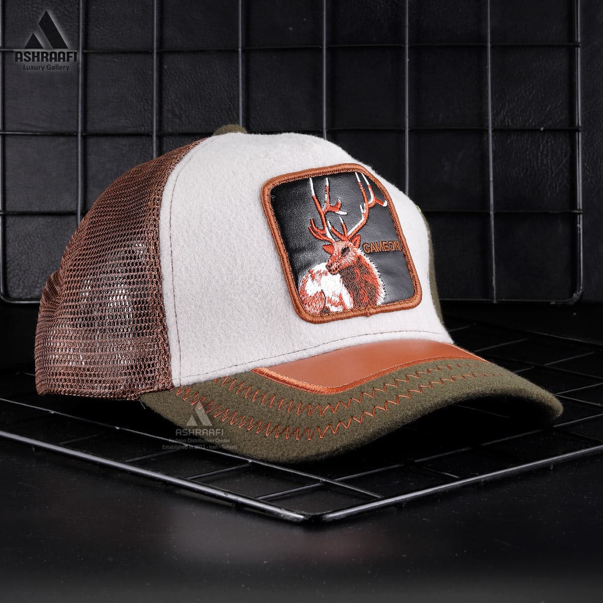 کلاه گورین طرح گوزن Trucker Cap HA39 — تصویر ۲