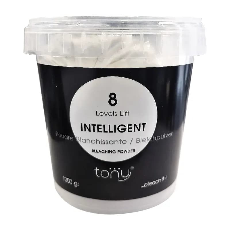 پودر دکلره تونی Tony ـ مدل Intelligent سفید پایه ۸ ـ حجم ۱۰۰۰ گرم