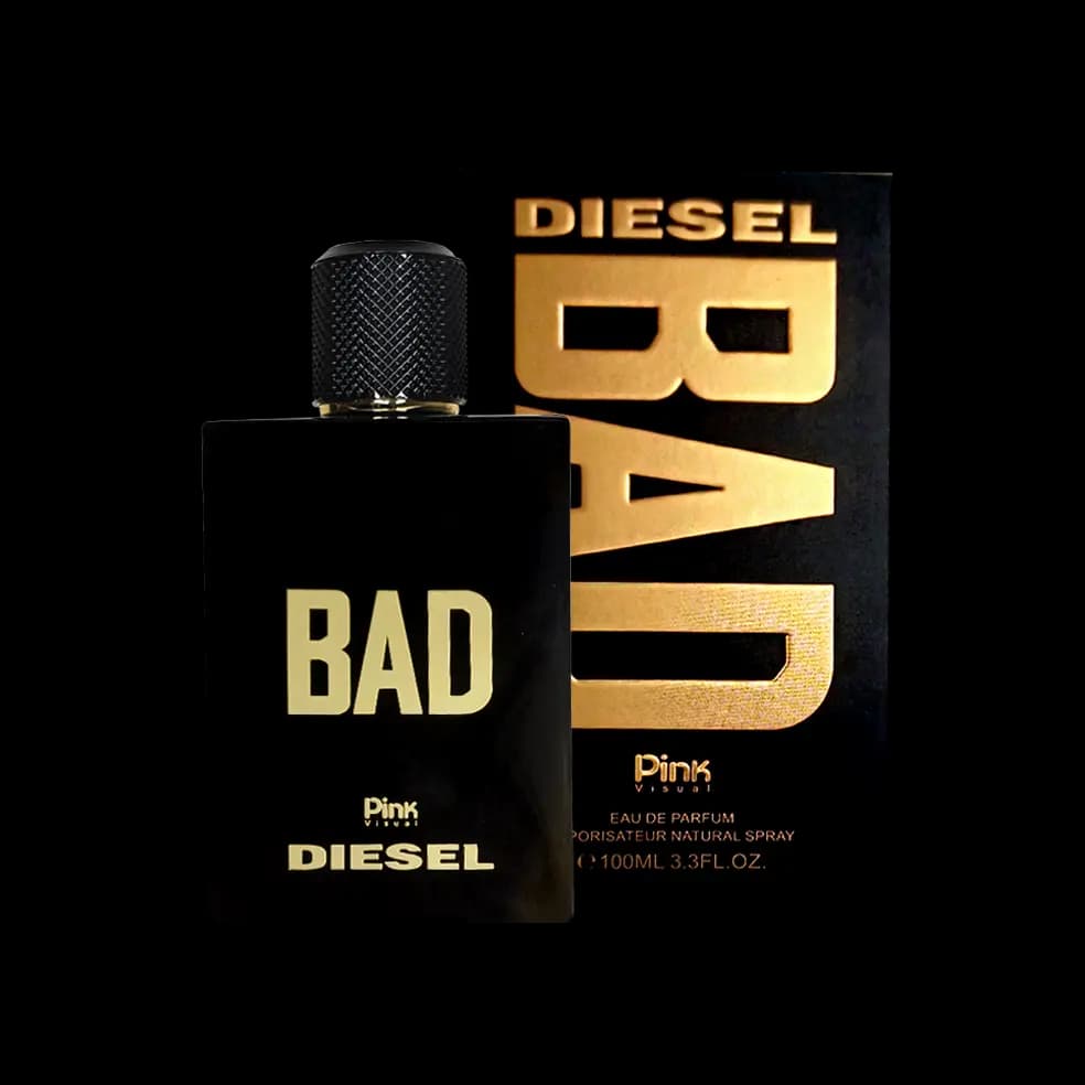 ادوپرفیوم مردانه پینک ویژوآل Pink مدل بد دیزل Bad Diesel حجم 100 میلی لیتر طرح مارک | برند اصلی و ارسال فوری