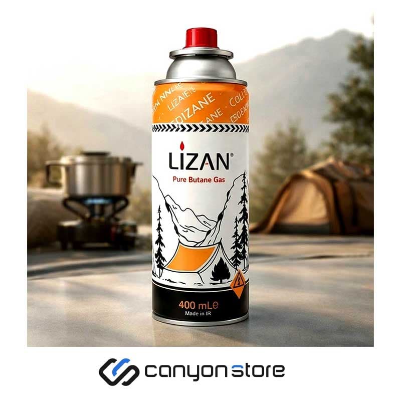 کپسول گاز استوانه ای 400ML لیزان مدل LZ-7021 — تصویر ۳