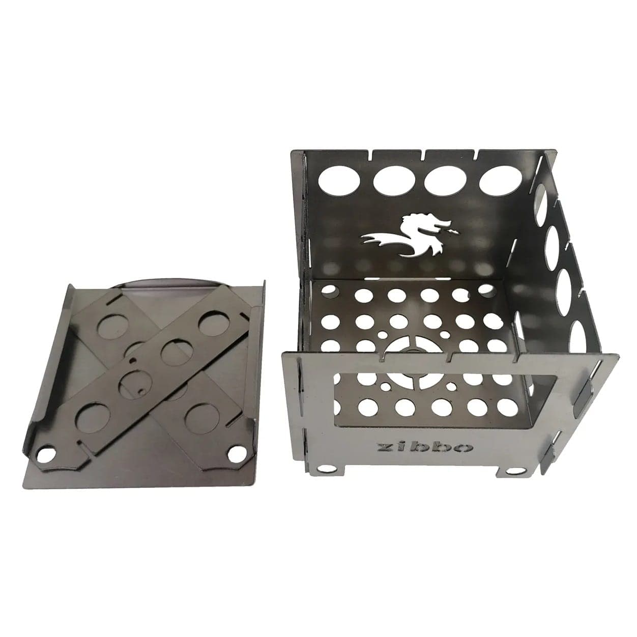 فایرباکس جیبی کمپینگ زیبو مدل Zibbo box X1 فولادی — تصویر ۲
