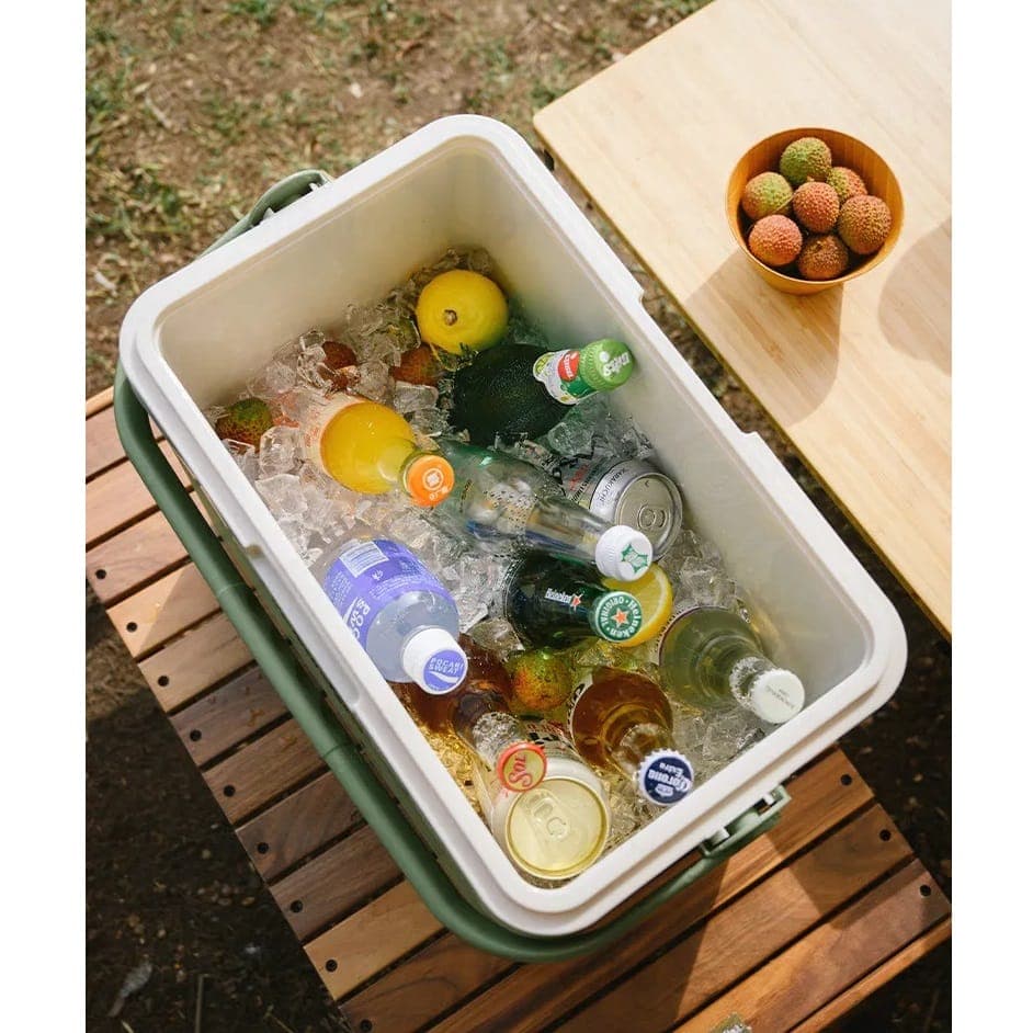 یخدان سفری نیچرهایک مدل LingDu Camping Vacuum Box 13L — تصویر ۴