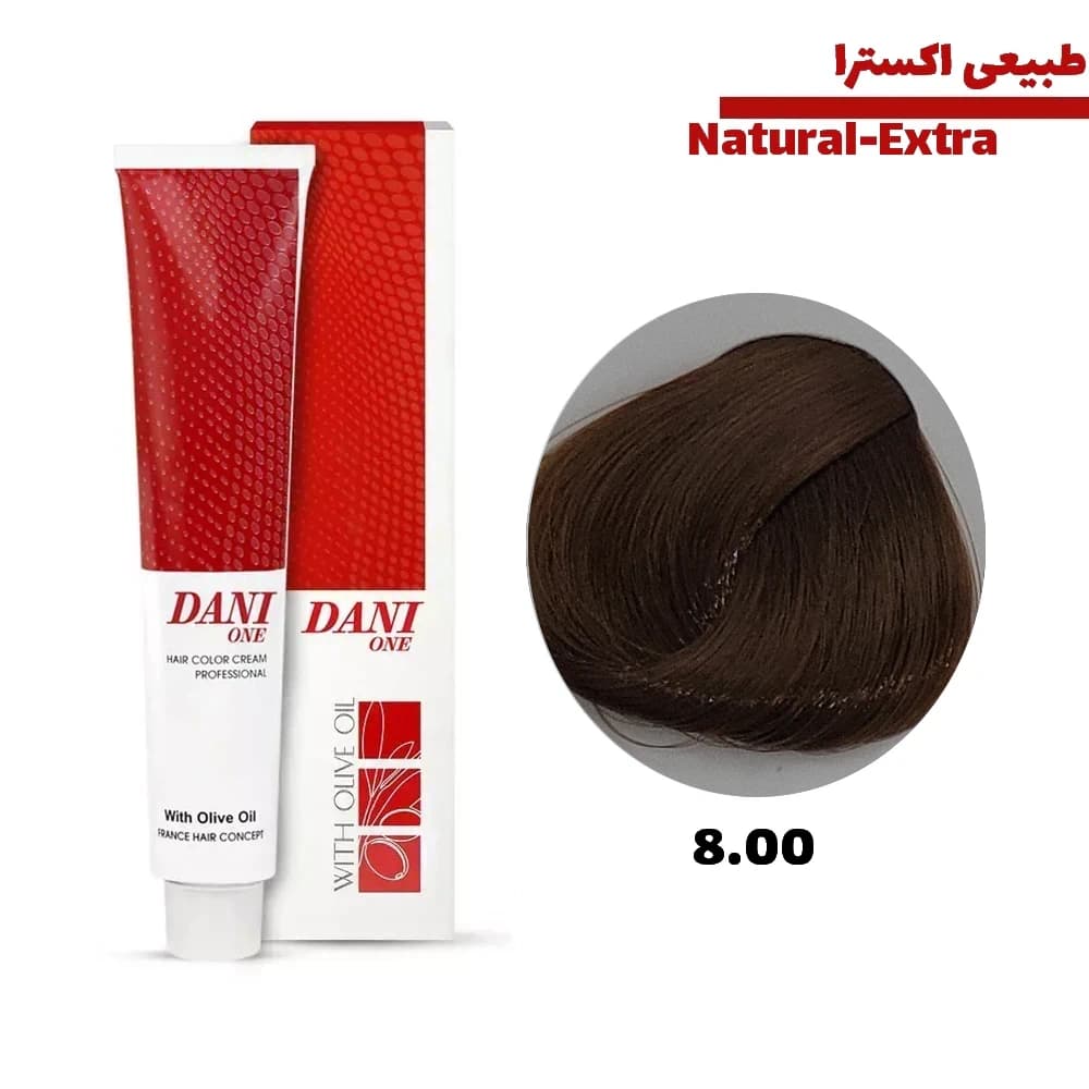 رنگ مو دنی وان سری طبیعی اکسترا کد 8.00 بلوند روشن اکسترا حجم 100 میلی لیتر