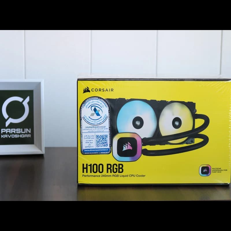 خنک کننده مایع کورسیر مدل H100 RGB — تصویر ۲