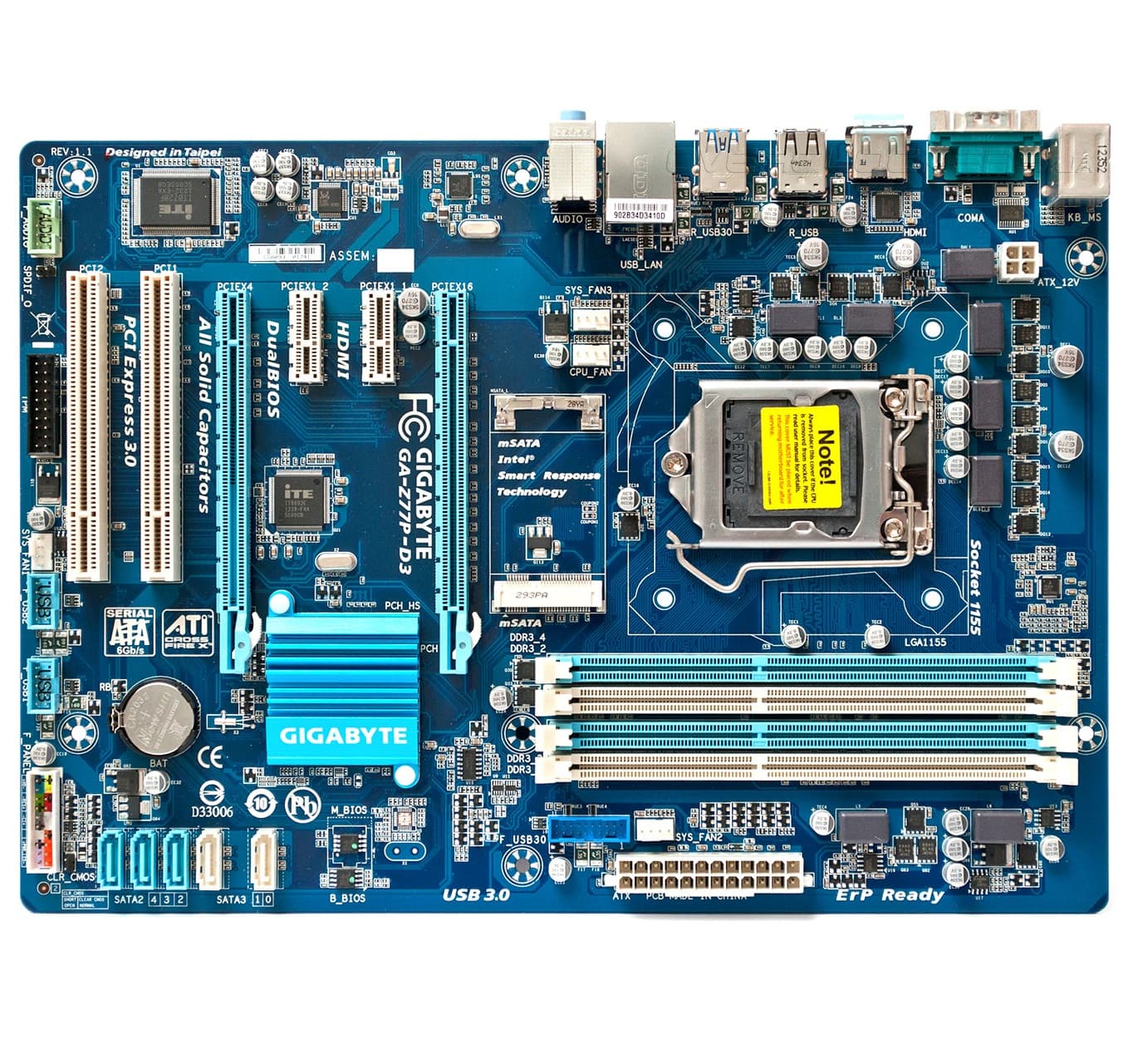 مادربرد گیگابایت Gigabyte Z77P-D3 LGA 1155 استوک — تصویر ۴
