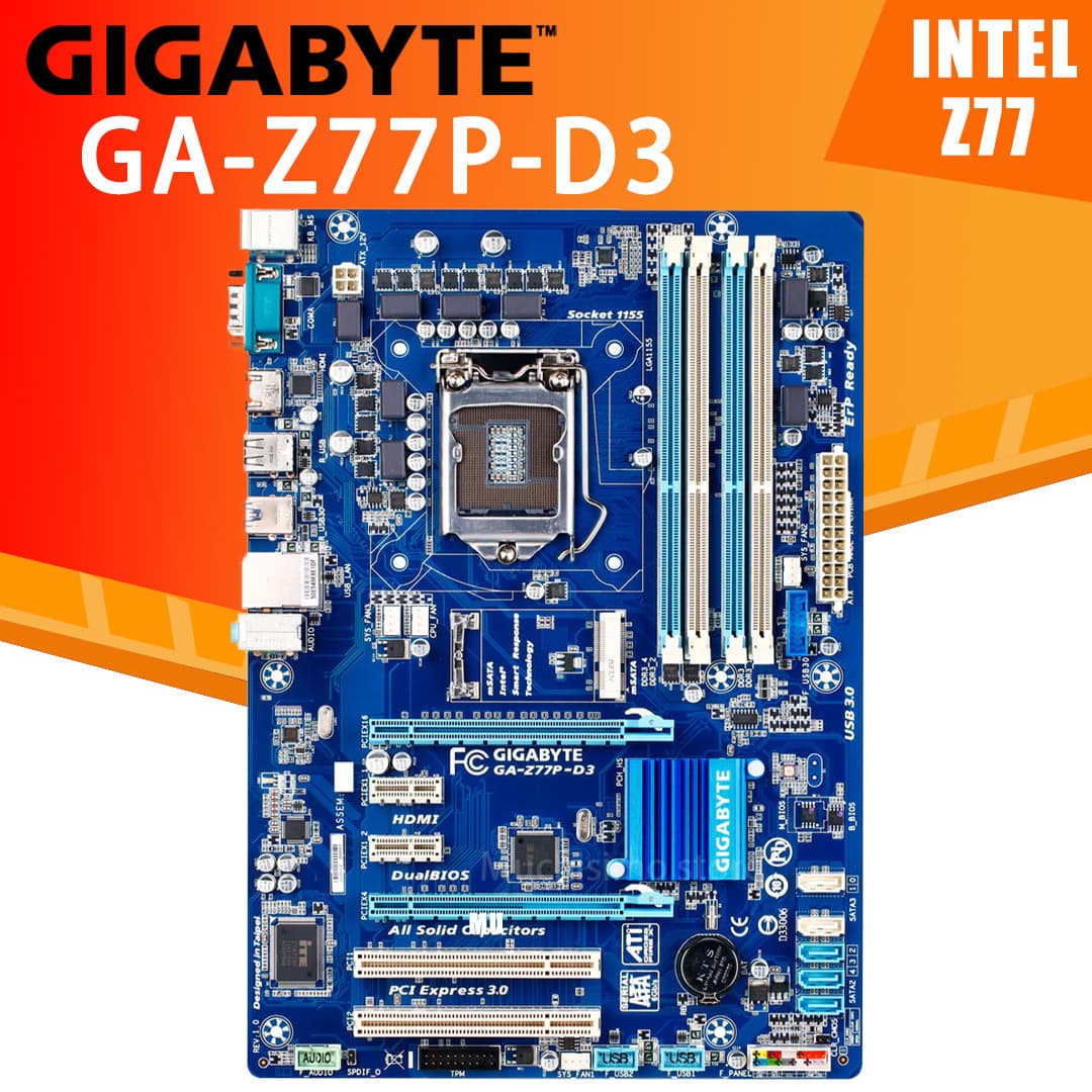 مادربرد گیگابایت Gigabyte Z77P-D3 LGA 1155 استوک