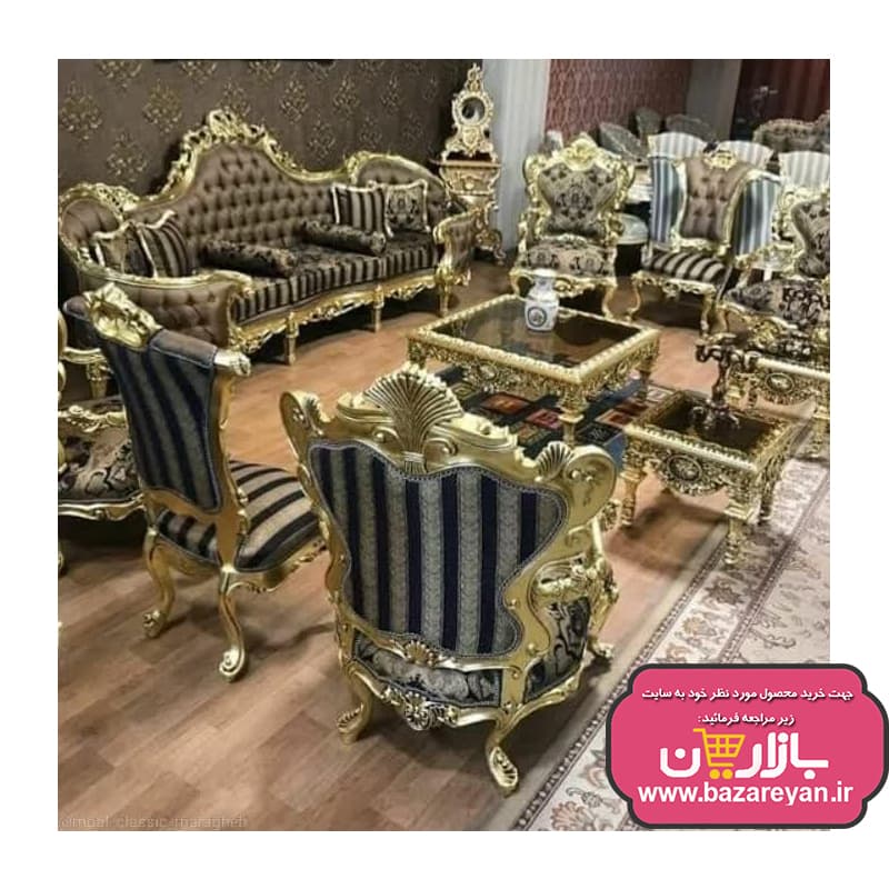 مبل سلطنتی 9 نفره کد 68 ، ارسال55 روزکاری به سراسر کشور — تصویر ۳
