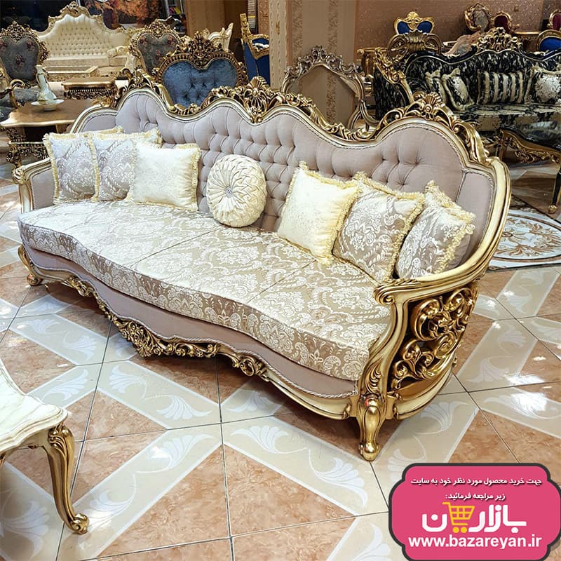 مبل سلطنتی 9 نفره کد 68 ، ارسال55 روزکاری به سراسر کشور — تصویر ۷