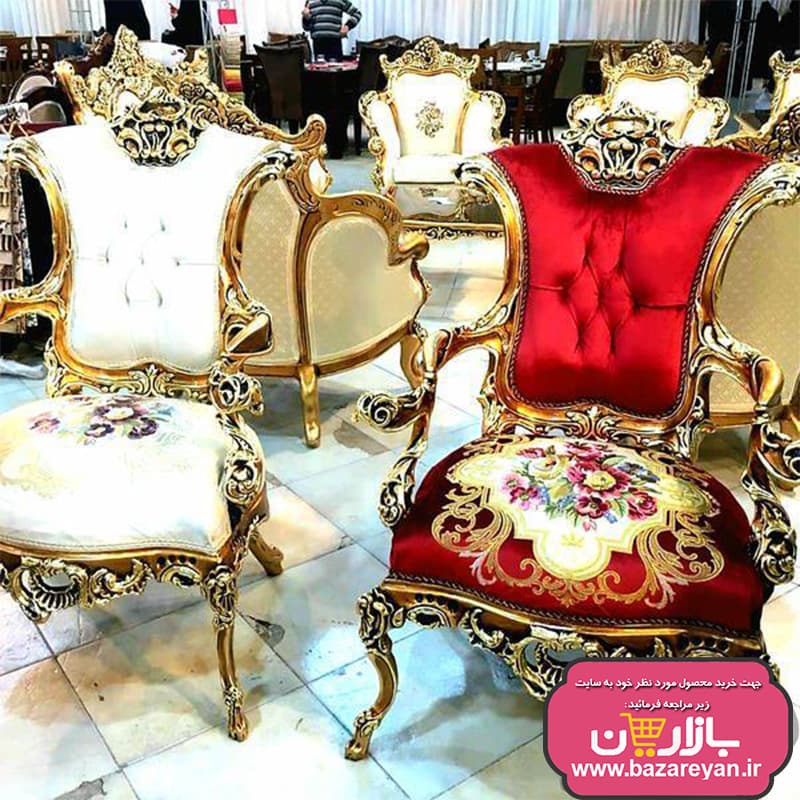 مبل کلاسیک سلطنتی 7 نفره کد 61، ارسال55 روزکاری به سراسر کشور — تصویر ۵