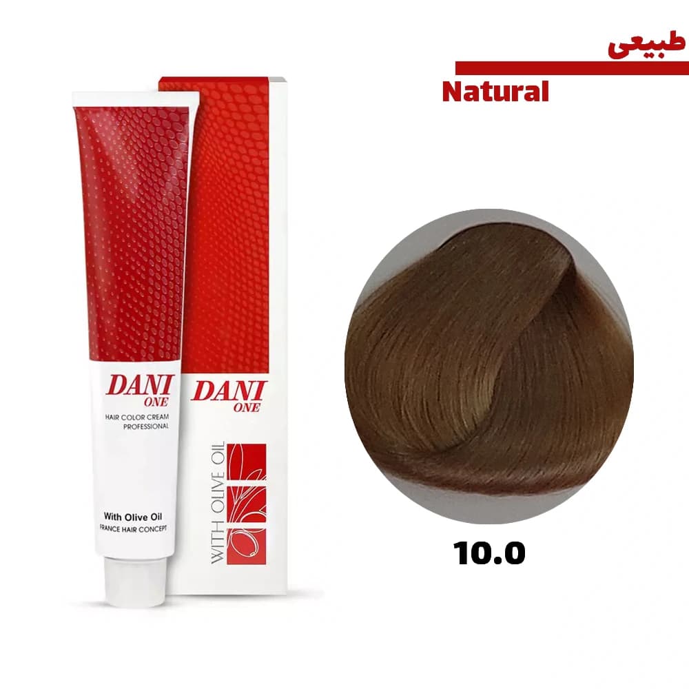 رنگ مو دنی وان سری طبیعی کد 10.0 بلوند پلاتینه حجم 100 میلی لیتر