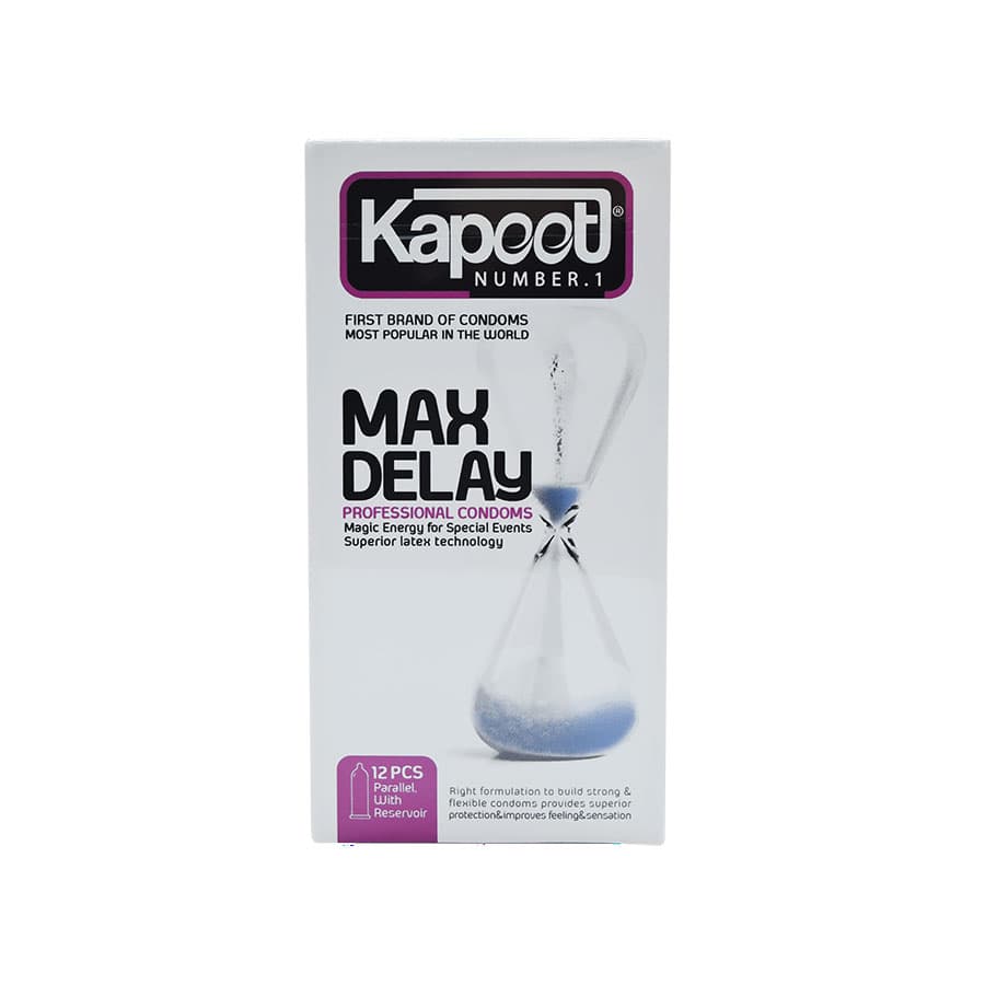 کاندوم تاخیری مضاعف کاپوت مدل Max Delay تعداد 12 عددی — تصویر ۲