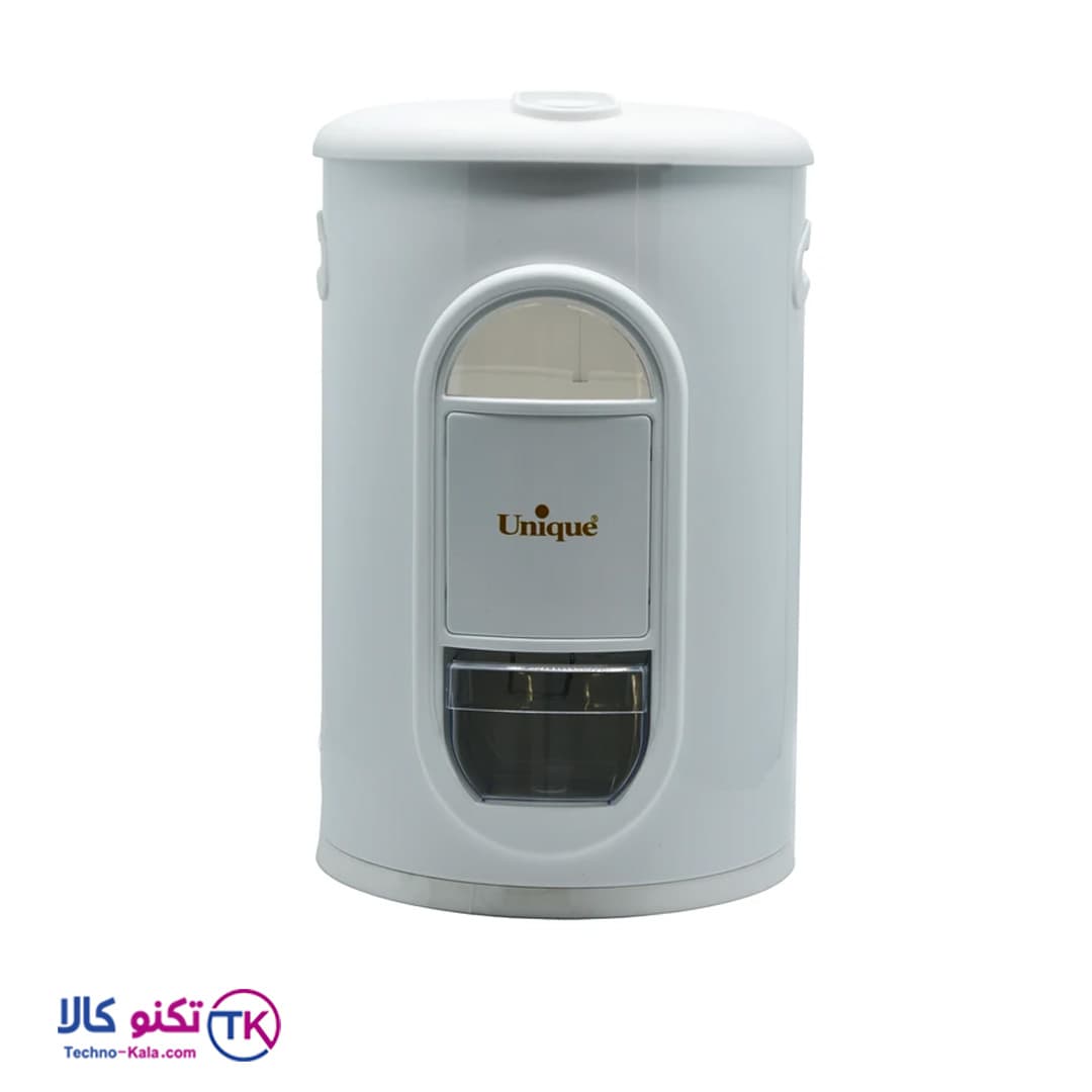 سطل برنج 10 کیلویی پیمانه دار سفید یونیک مدل UN-4140