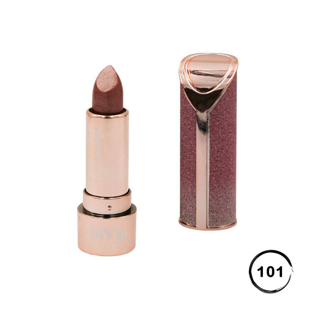 رژ لب جامد شاین دار اکلیلی دیویو 101 / DiVio Makeup Lovely Lipstick Shinny — تصویر ۲