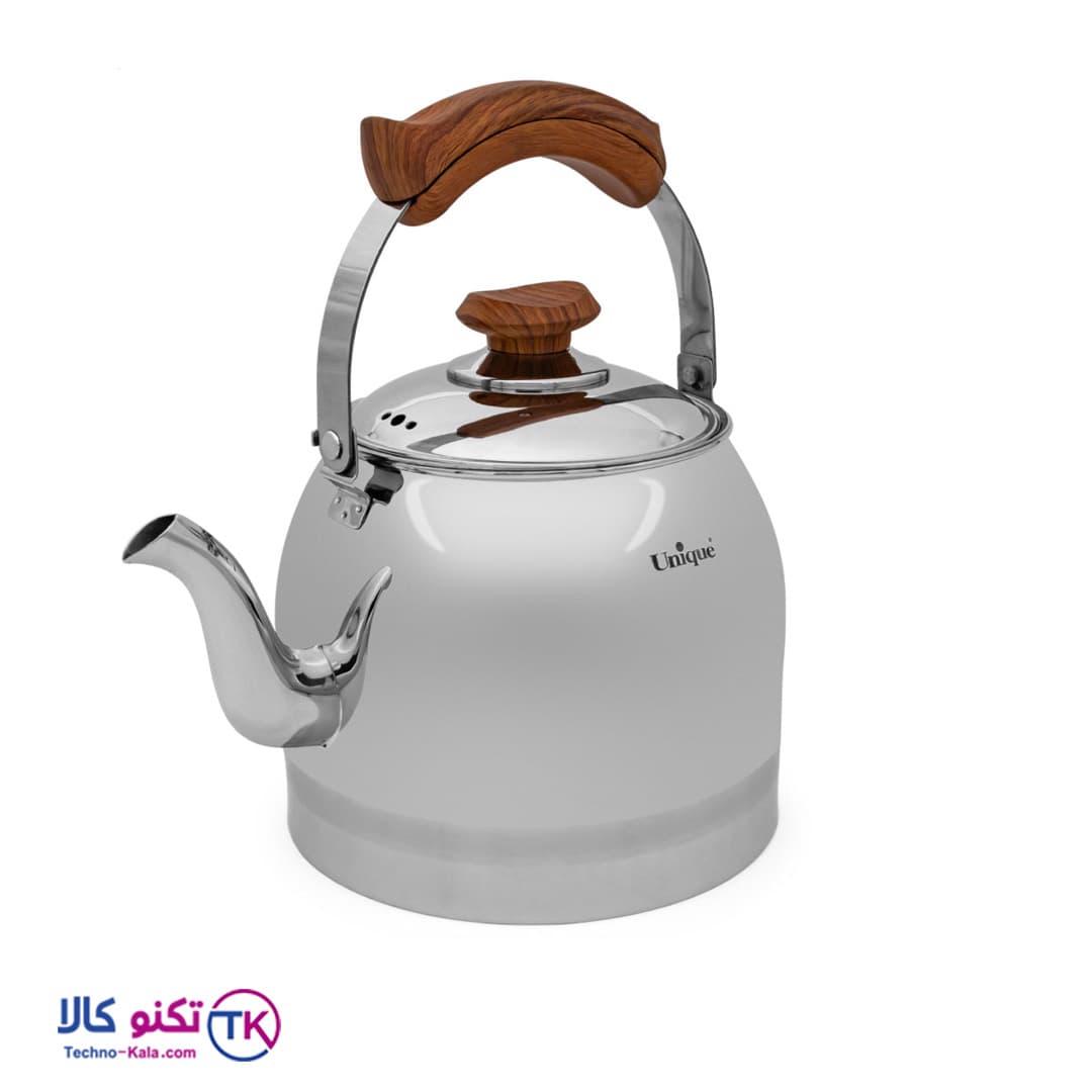 کتری 4 لیتر لوله دار دسته چوبی یونیک مدل UN-7296