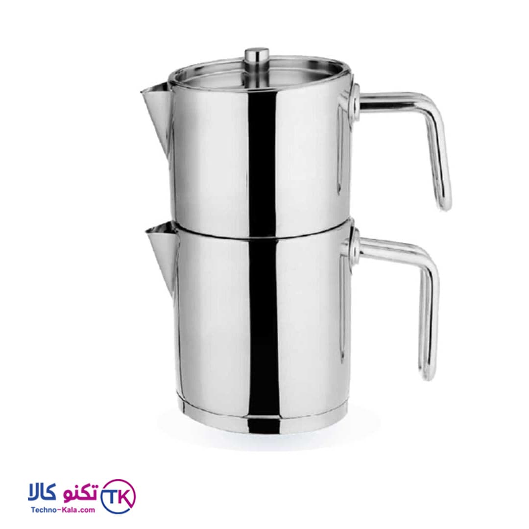 کتری و قوری 2 لیتر کلاسیک استیل یونیک مدل UN-7264