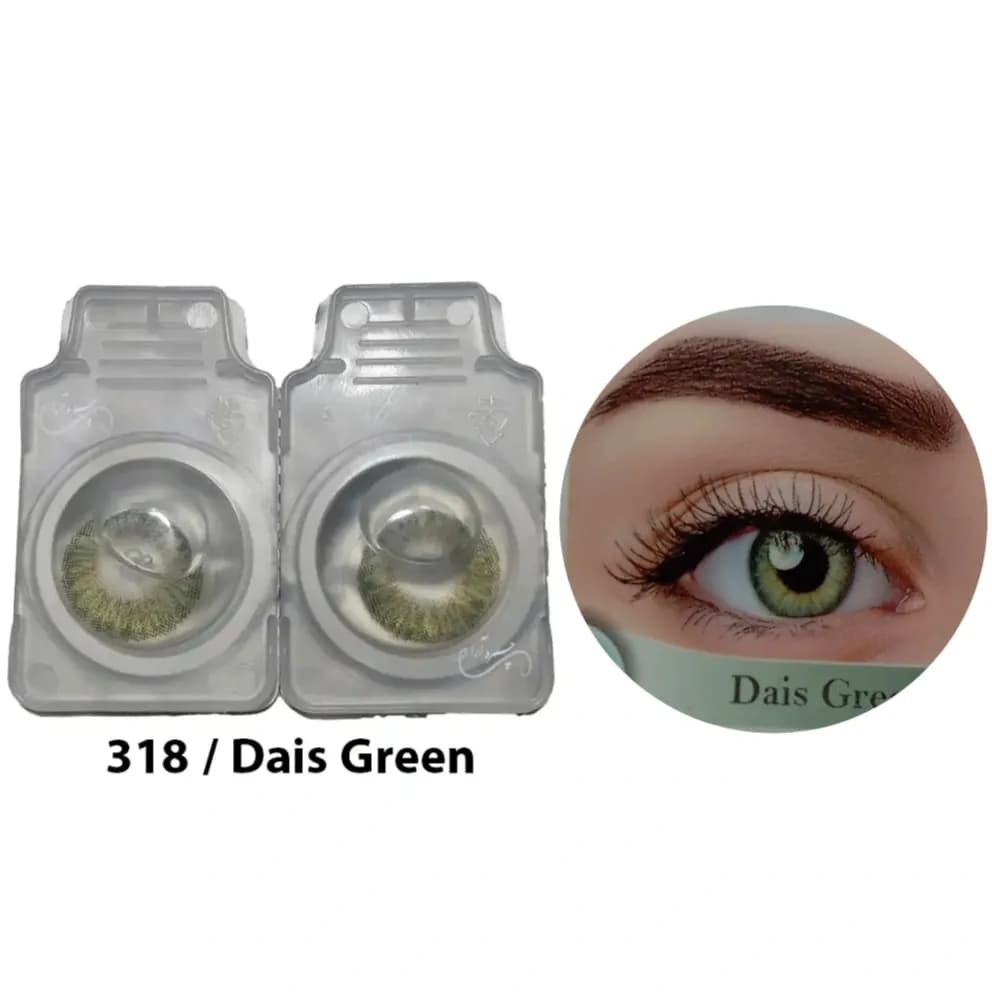 لنز چشم رنگی الگانس رنگ Dals Green کد 318 Elegance