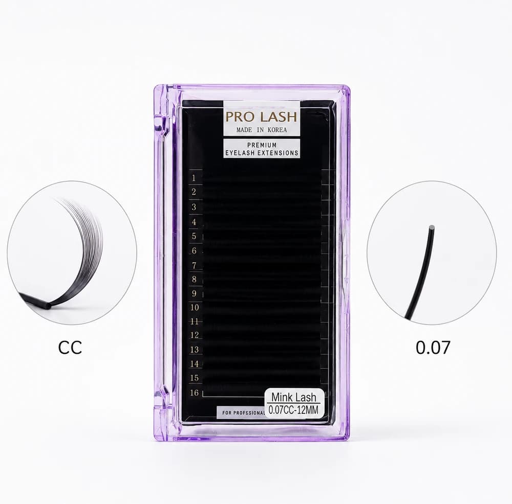 پالت مژه والیوم پرولش Pro Lash Mink Lash 0.07 CC-12mm