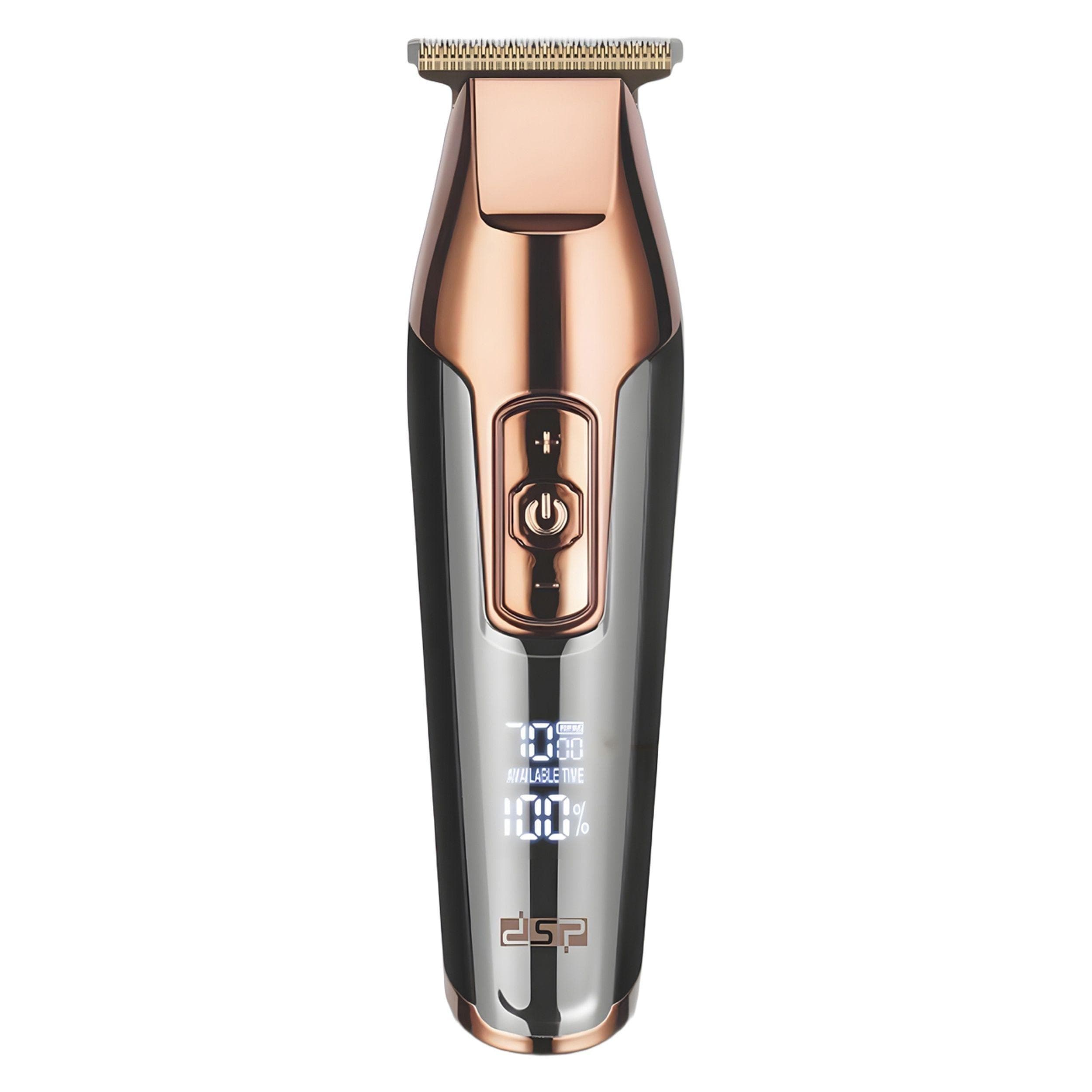 ماشین اصلاح موی سر و صورت دی اس پی مدل 90286A با تیغه استیل پیشرفته، قابلیت تنظیم سرعت تا 7000 دور در دقیقه، باتری شارژی با 240 دقیقه زمان استفاده، شانههای 1 تا 12 میلیمتر و کیف همراه