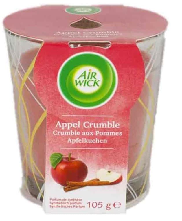 شمع عطری ایرویک Air Wick مدل Apple Crumble رایحه سیب و دارچین حجم 105 گرم — تصویر ۲