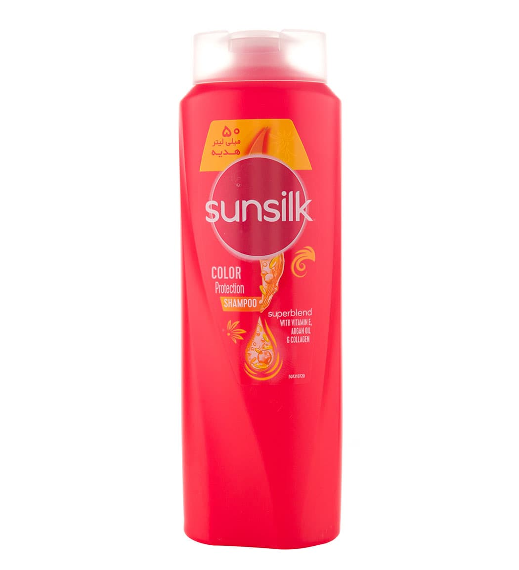 شامپو مو سان سیلک Sunsilk مدل Color Protection مناسب موهای رنگ شده حجم 650 میل — تصویر ۲