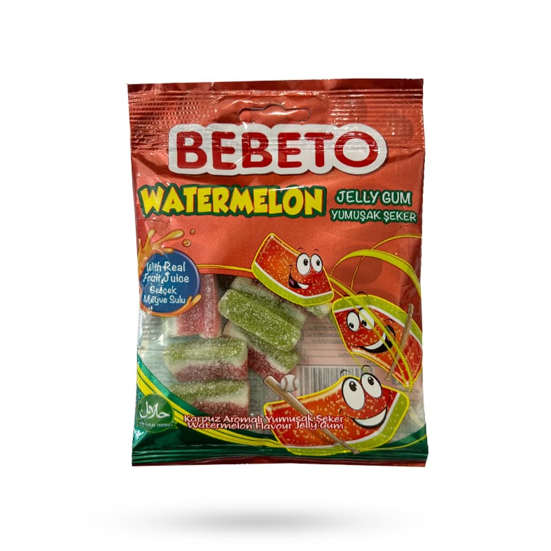 پاستیل هندوانه ای ببتو WATERMELON وزن 80 گرم