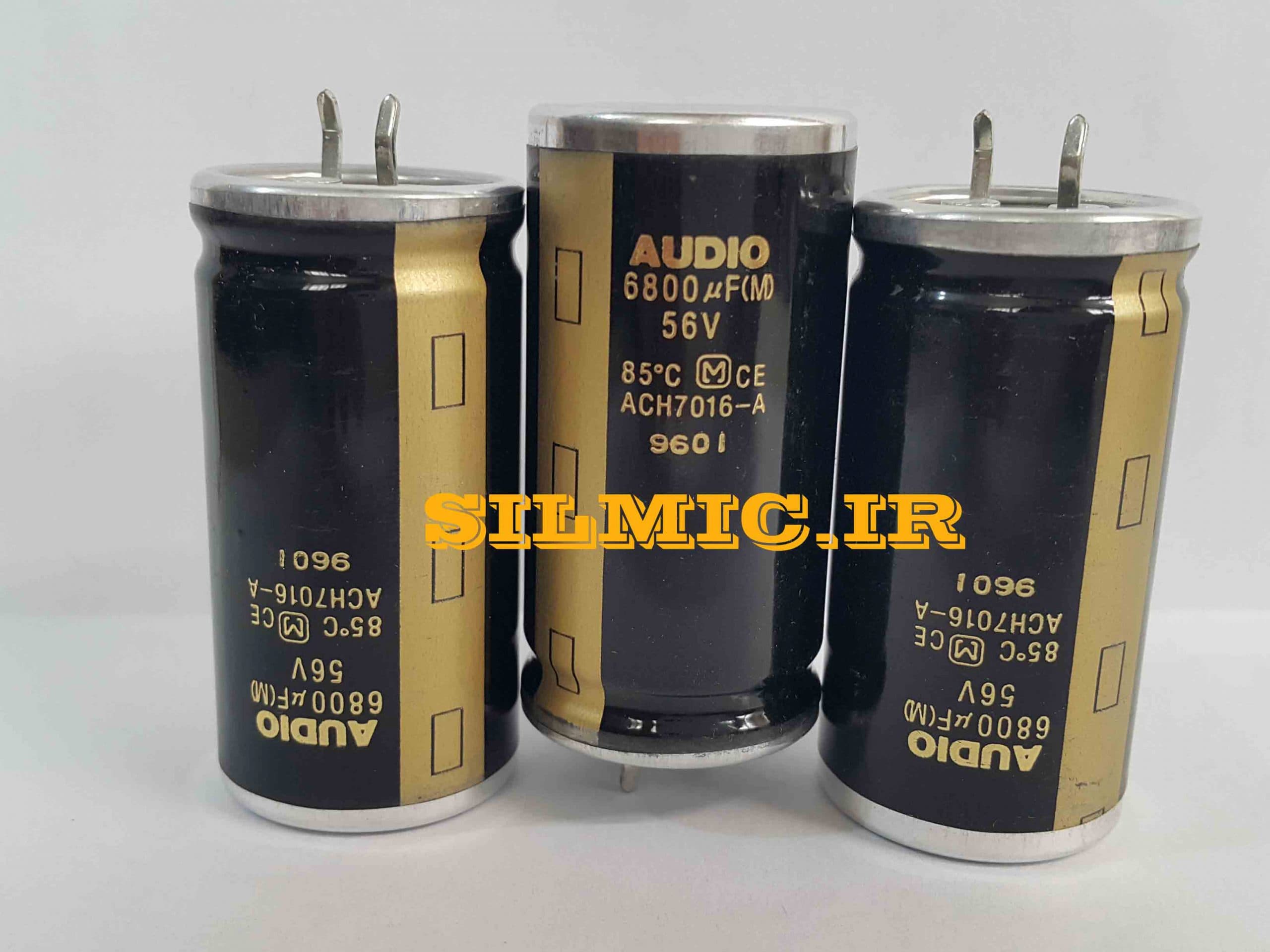 خازن های گرید الکترولیتی 6800 میکرو فاراد 56 ولت آدیو پاناسونیک LOW ESR
