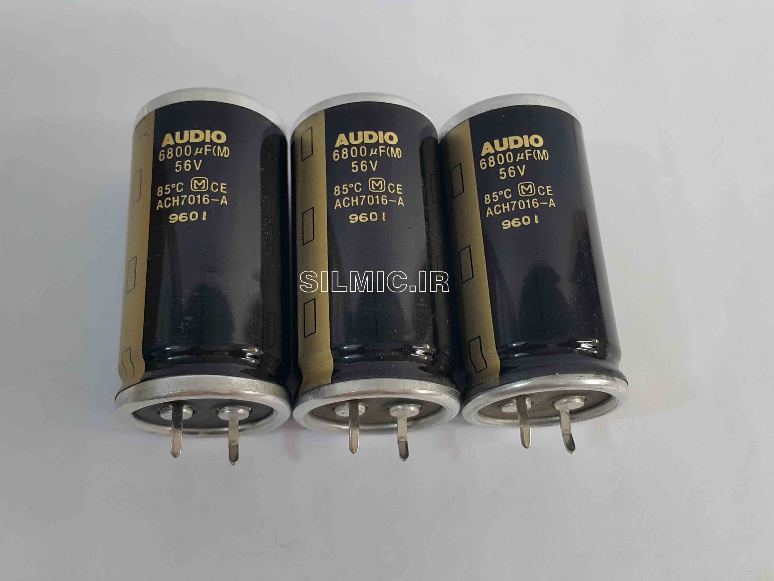 خازن های گرید الکترولیتی 6800 میکرو فاراد 56 ولت آدیو پاناسونیک LOW ESR — تصویر ۲