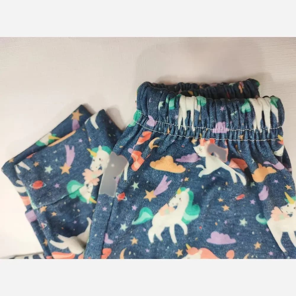 ست بلوز و شلوار راحتی دخترانه طرح پرنسس و اسب تک شاخ — تصویر ۵