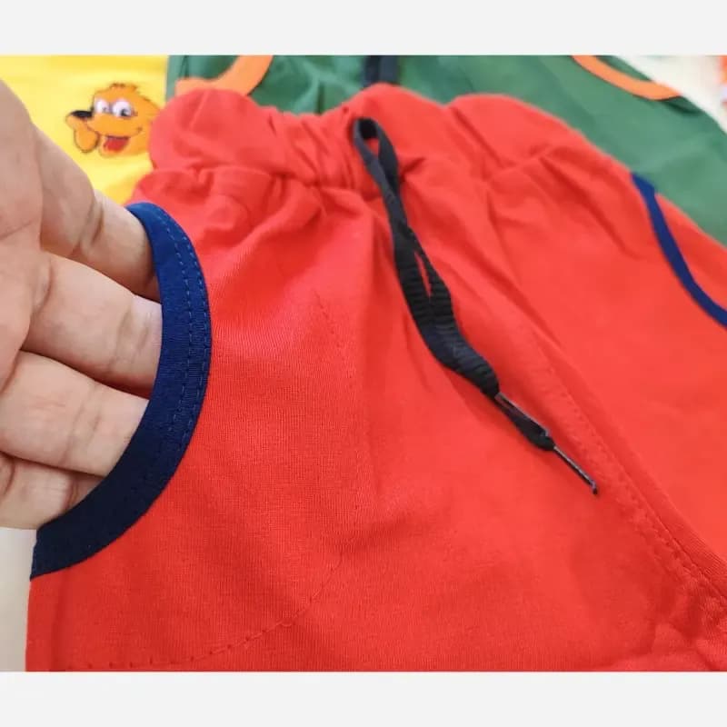 شلوارک راحتی بچگانه نخ پنبه لطیف و نرم — تصویر ۷