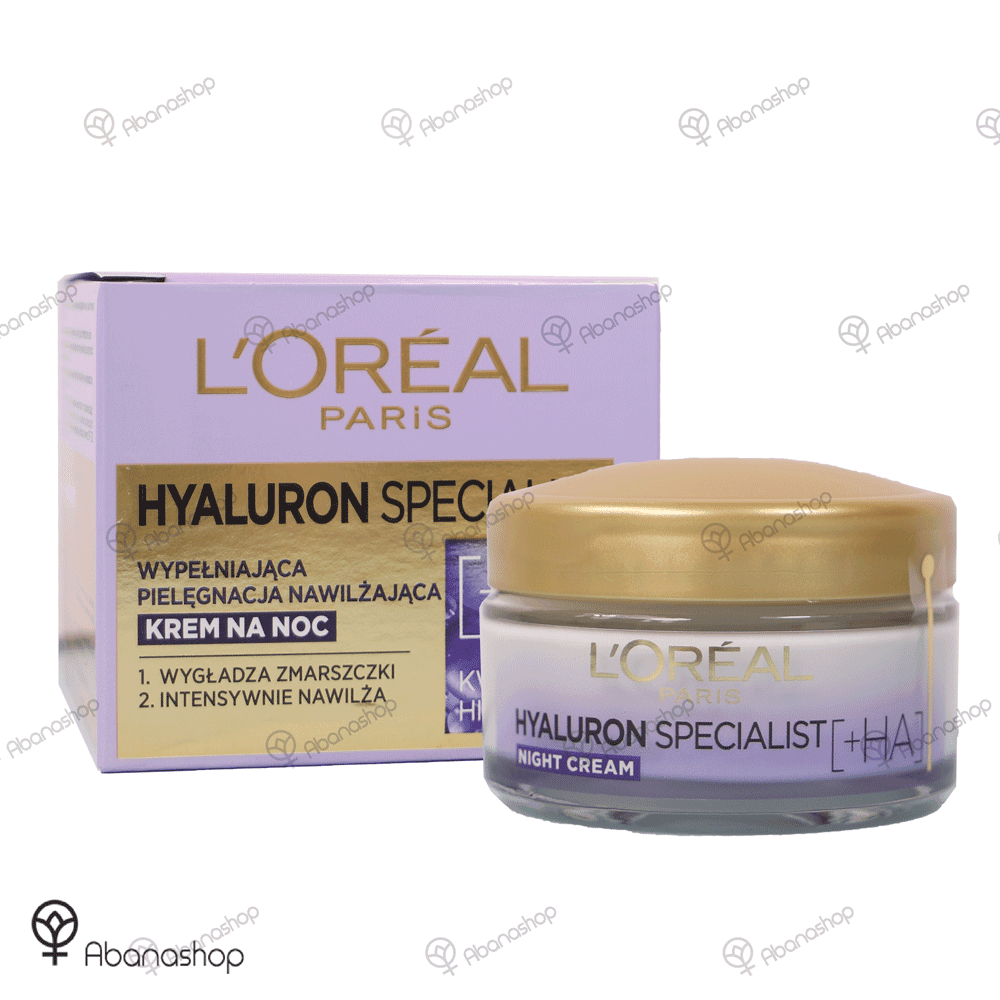 کرم شب هیالورونیک اسید HA لورال LOREAL