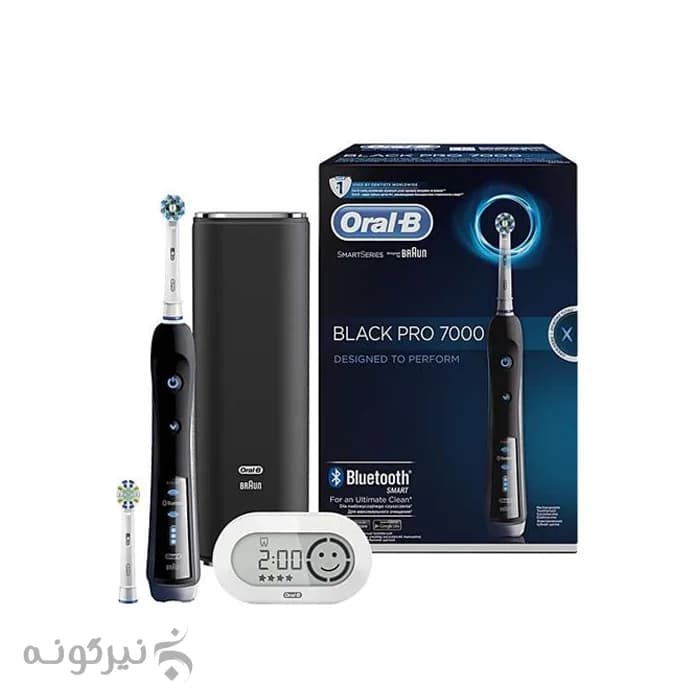مسواک برقی اورال بی سری اسمارت مدل Black 7000 — تصویر ۲